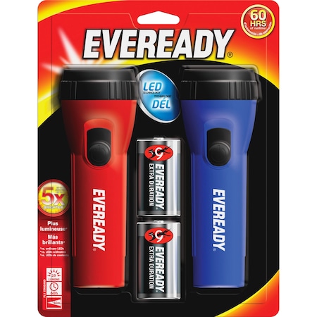 FLASHLIGHT,LED,,2PK